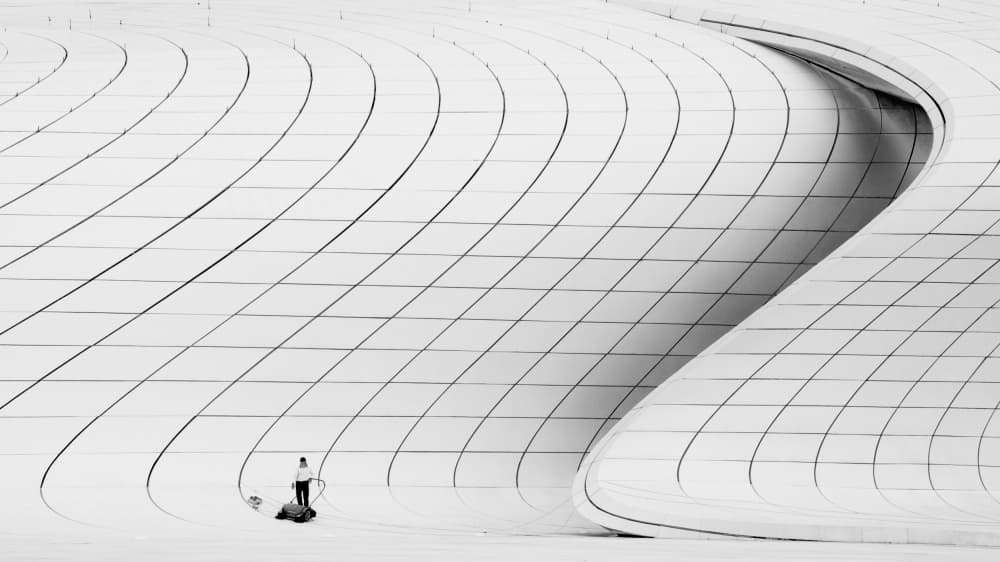 Modern Architectural Flow by Richard Krchnak — canvas wall art