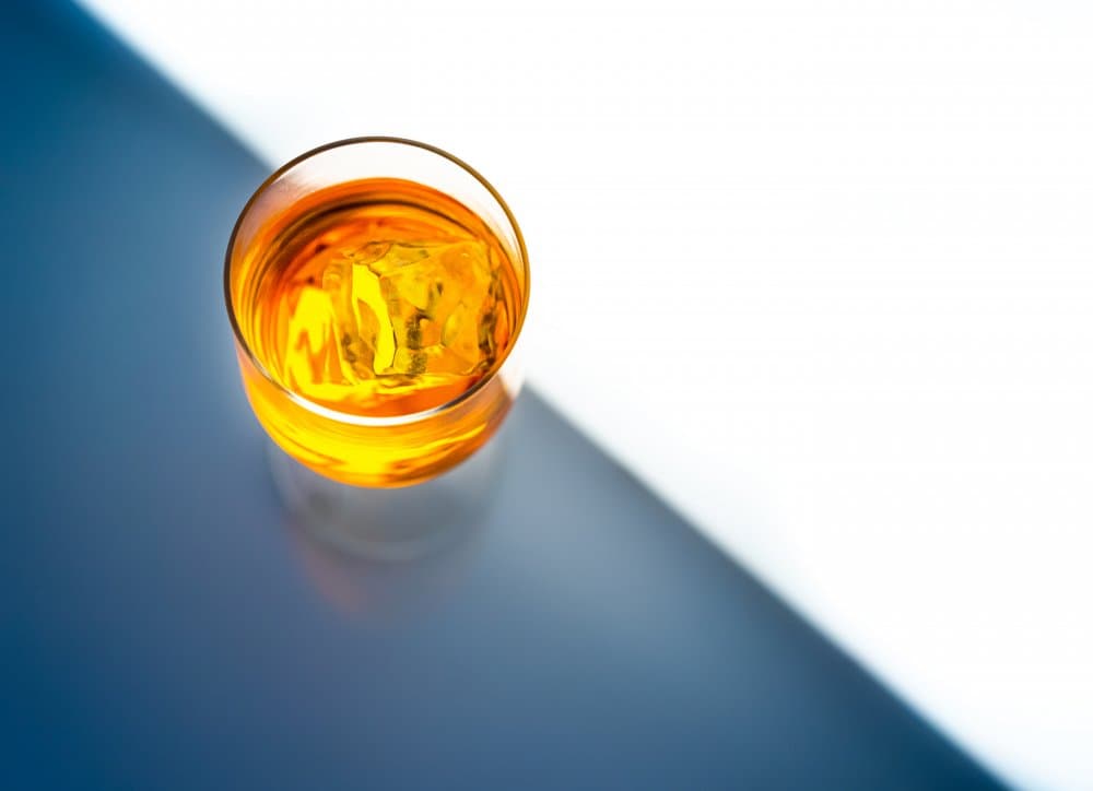 Golden Whiskey Glass by Heru Sungkono — canvas wall art
