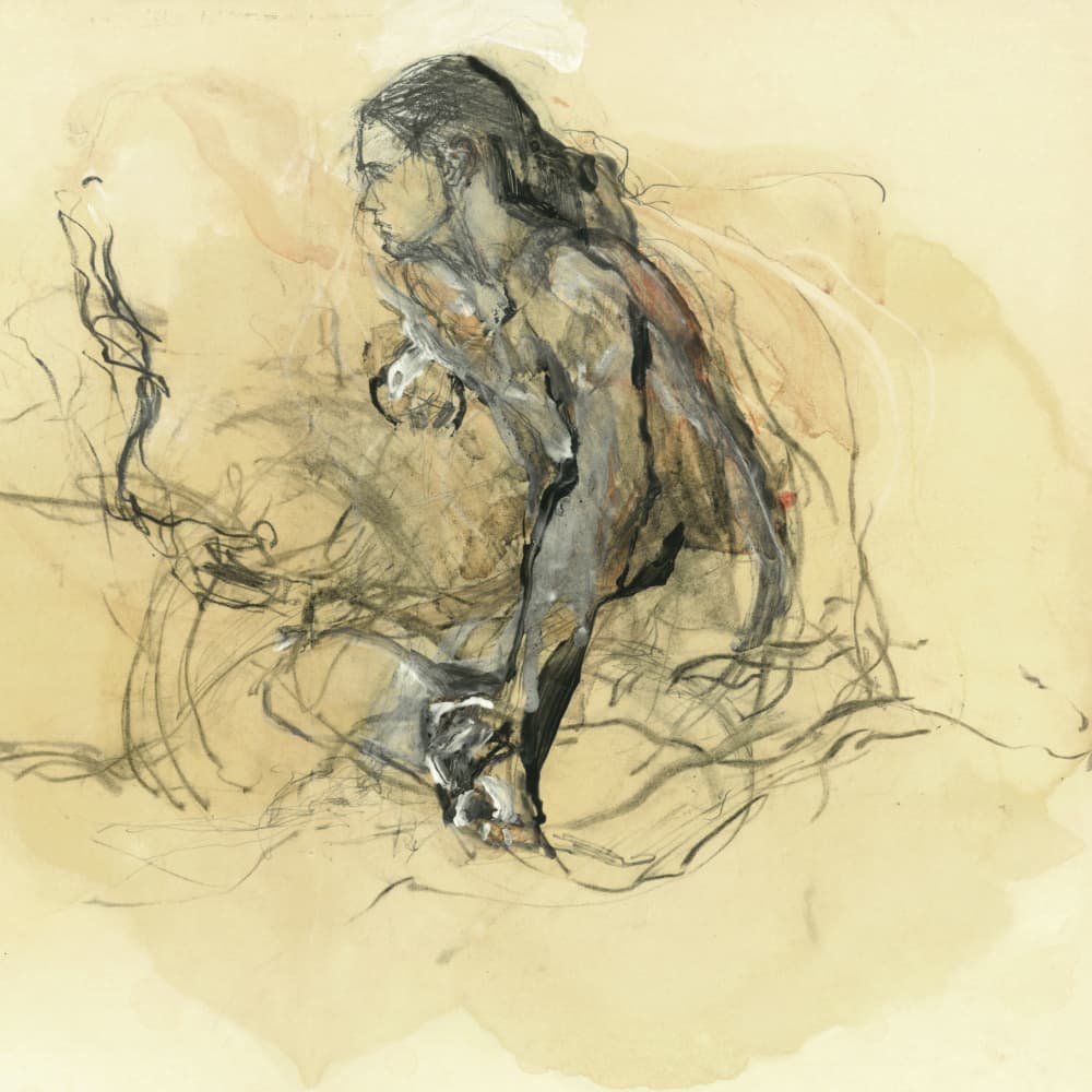 Nude figure by Ute Rathmann — canvas wall art