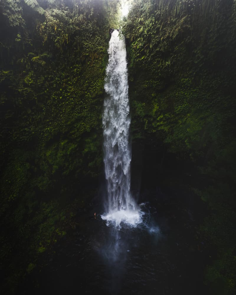 Majestic Jungle Waterfall by Witold Ziomek — canvas wall art