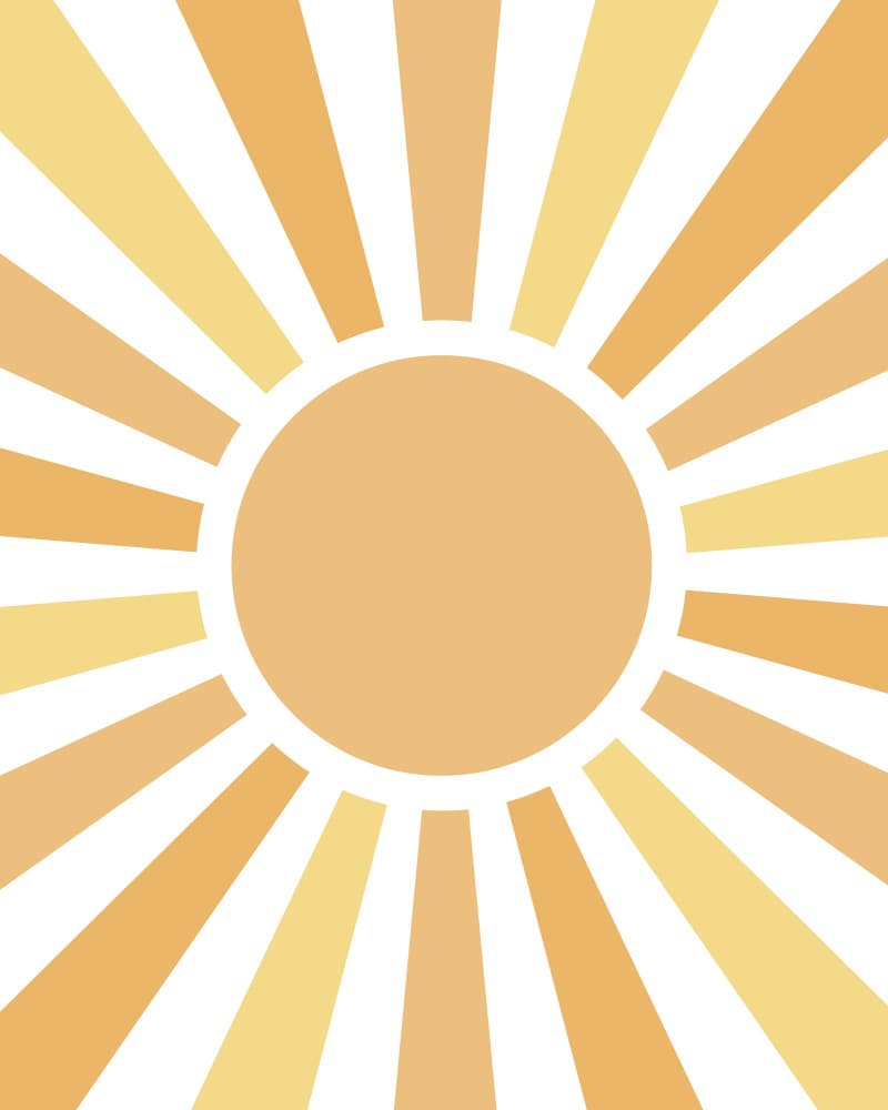 Warm Sunburst by KsanaKalpa — canvas wall art