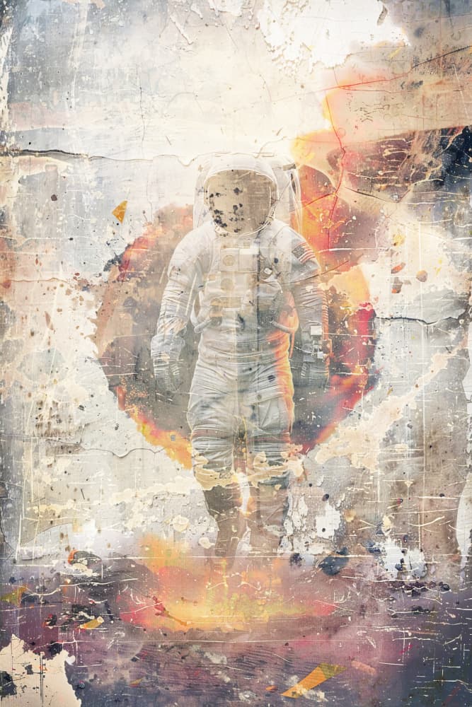 Urban Astronaut Dream by Rafal Kulik — canvas wall art