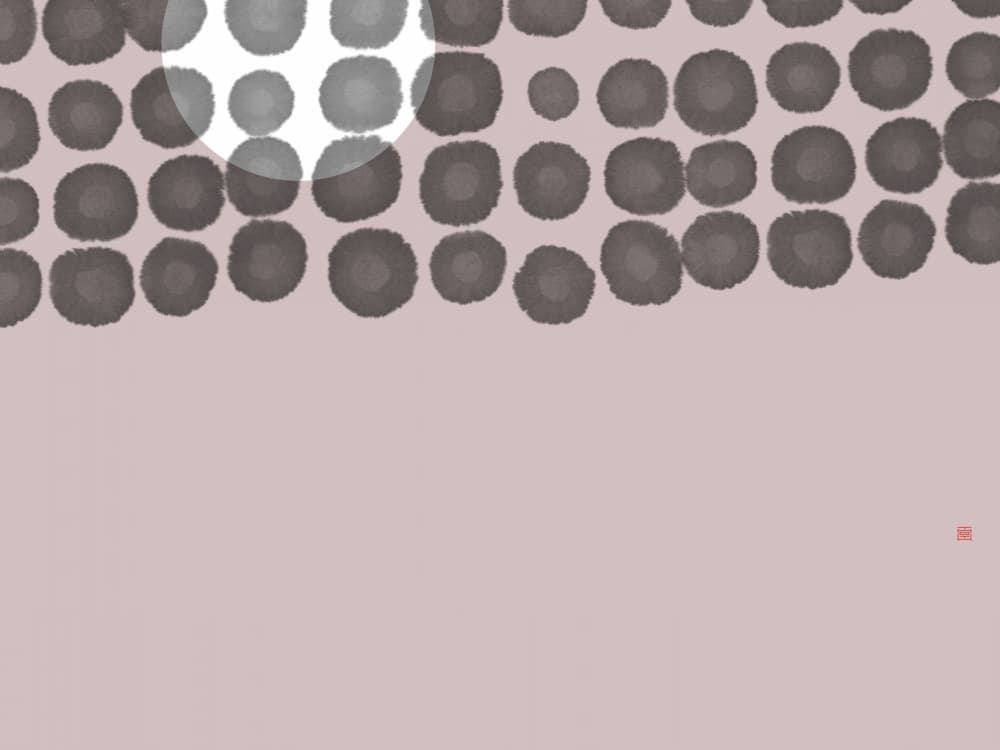 Soft Abstract Dots by Thoth Adan — canvas wall art