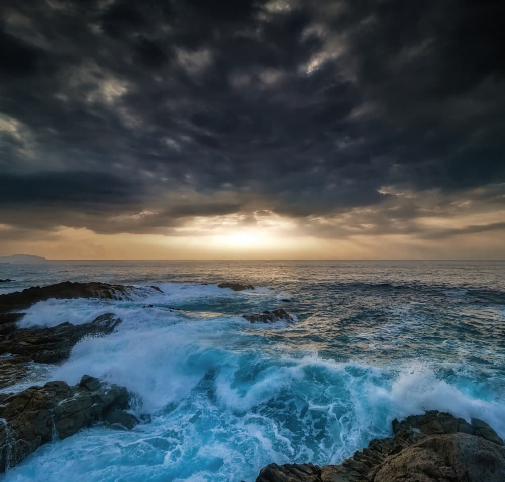 Dramatic Ocean Sunrise by Takafumi Yamashita — canvas wall art