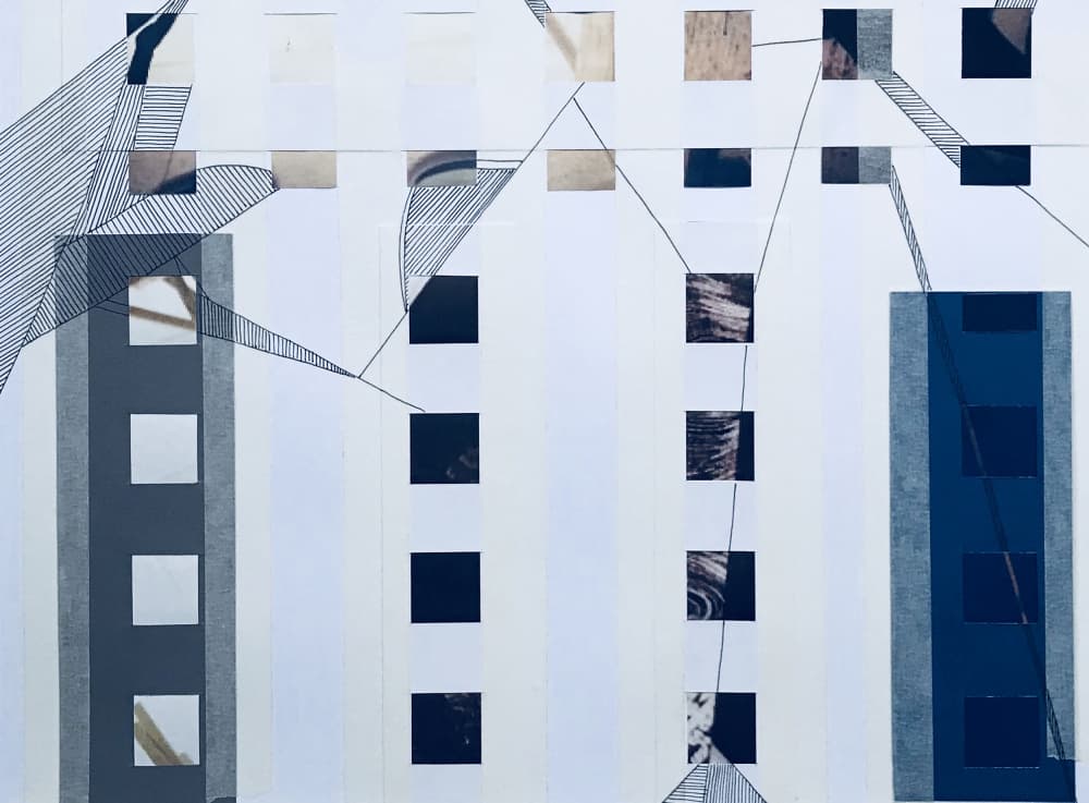 Modern Urban Geometry by kellymariesmith — canvas wall art