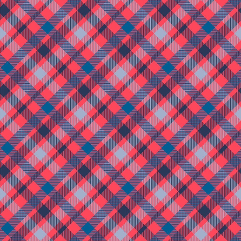 Vibrant Plaid Design by Marika Barsrsind — canvas wall art