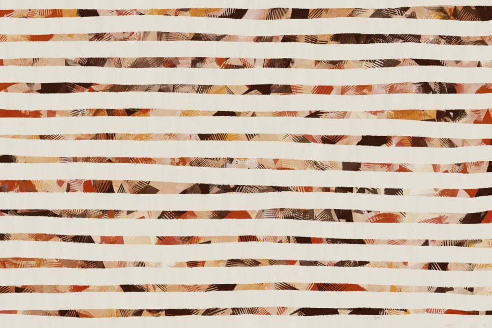 Stripes of Earthy Warmth by Treechild — canvas wall art