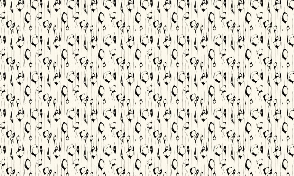 Black White Organic Flow by Josie George — canvas wall art