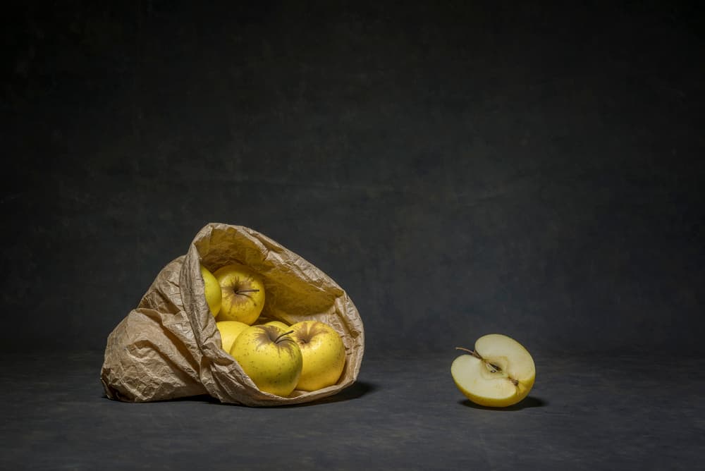 Golden Apples Still Life by Christophe Verot — canvas wall art