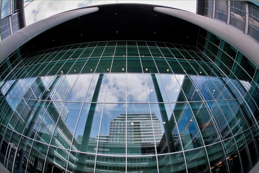 Reflective Glass Architecture by Henk van Maastricht — canvas wall art