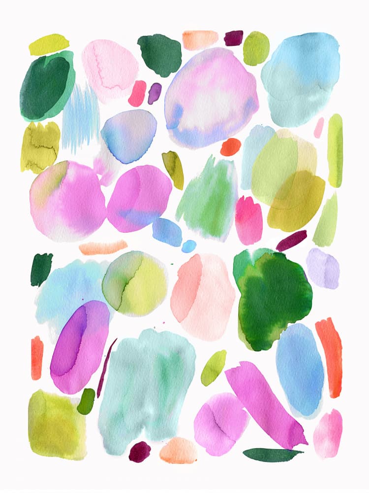 Vibrant Pastel Shapes by Ninola Design — canvas wall art