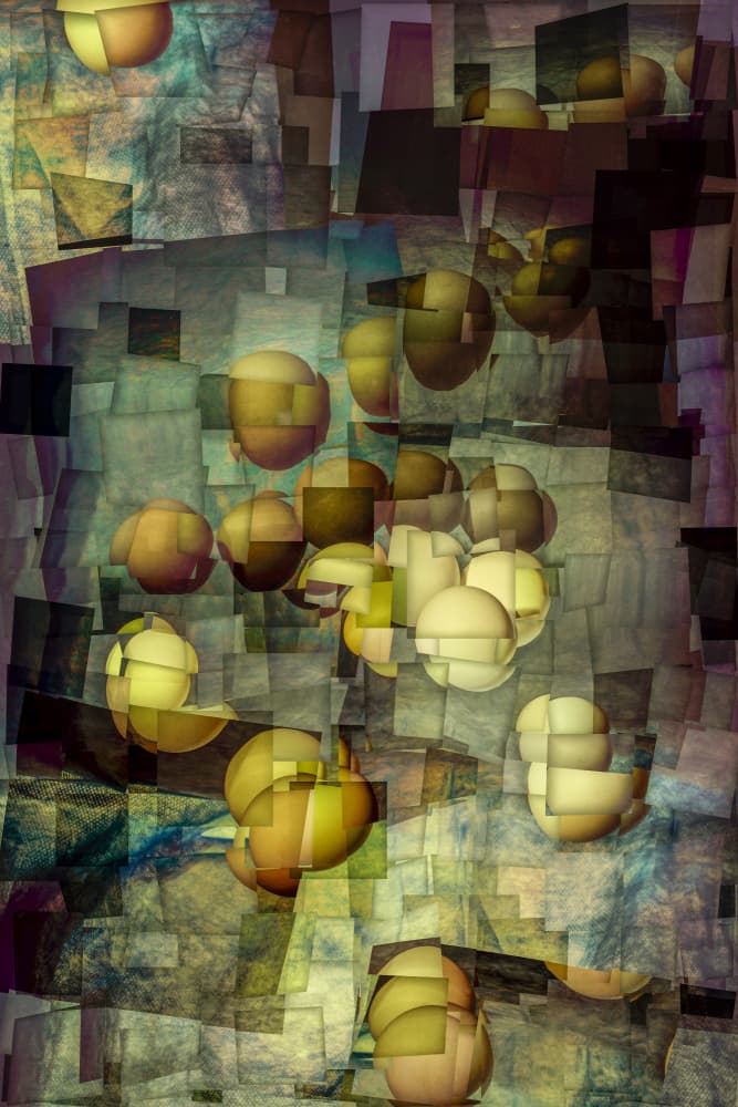 Dynamic Fragmented Orbs by Brig Barkow — canvas wall art