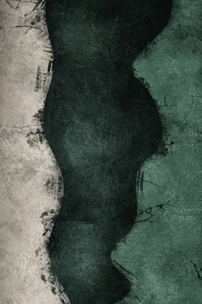 Deep Green Abstract Flow by Ema Paraschiv — canvas wall art