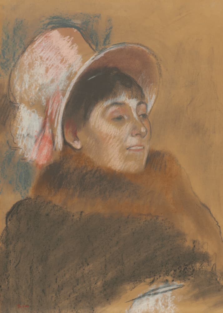 Madame Dietz Monnin No.2 by Edgar Degas — canvas wall art