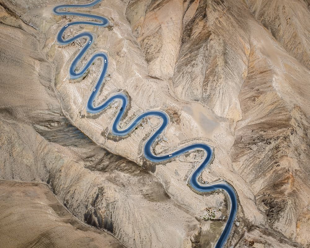 Winding Desert Road by Irene Wu — canvas wall art