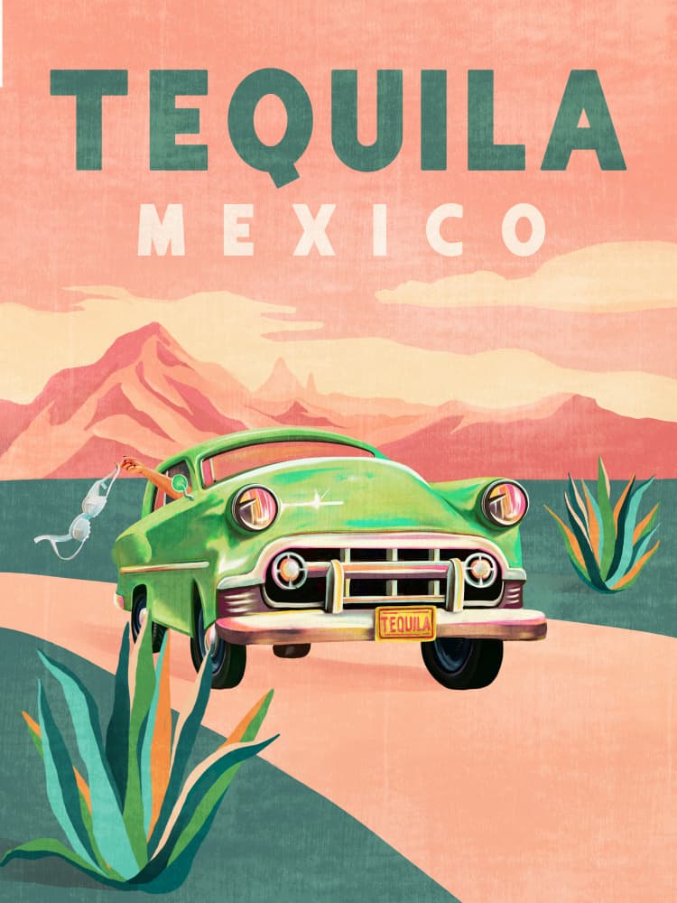 Tequila Mexico by The Whiskey Ginger — canvas wall art