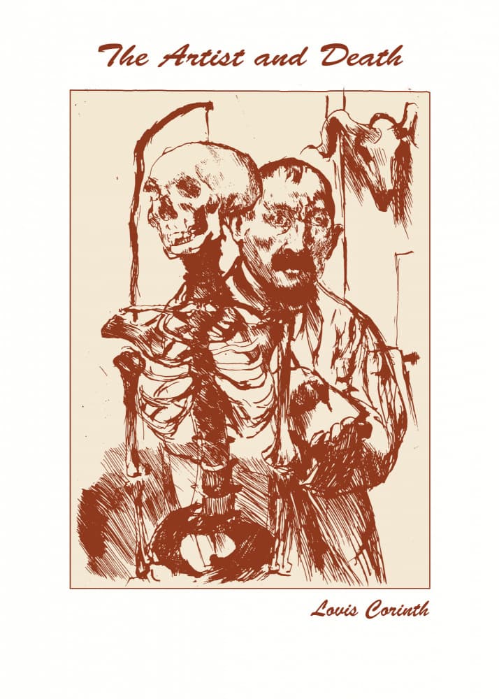 Artist With Skeleton by Doa Project — canvas wall art