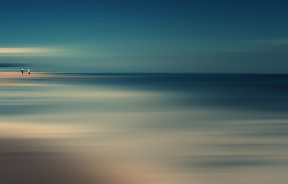 Dreamy Beach Stroll by Cie Shin — canvas wall art