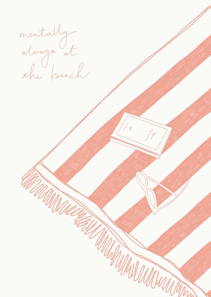 Mentally At The Beach by Rio Soléy — canvas wall art