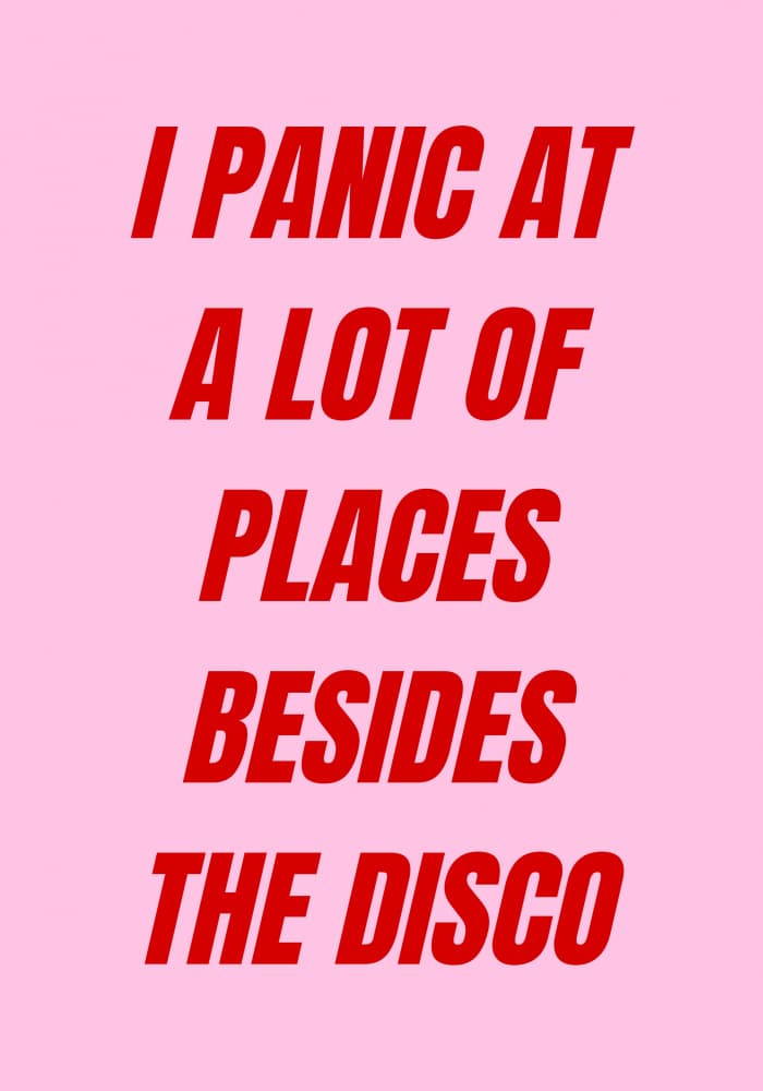 Panic Beyond The Disco by Athene Fritsch — canvas wall art