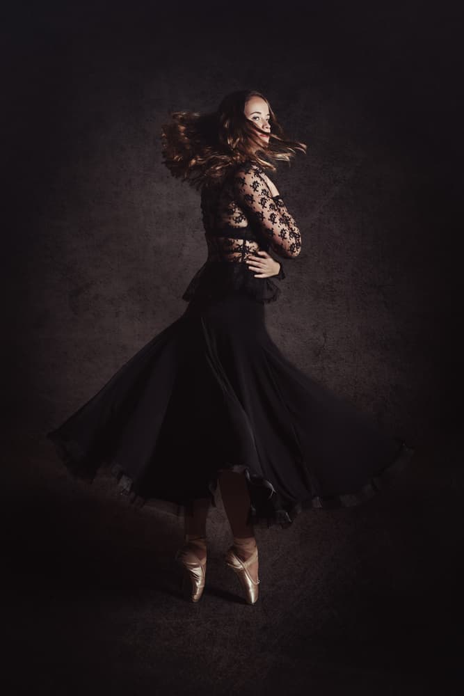 Graceful Ballet Spin by Mike Kreiten — canvas wall art
