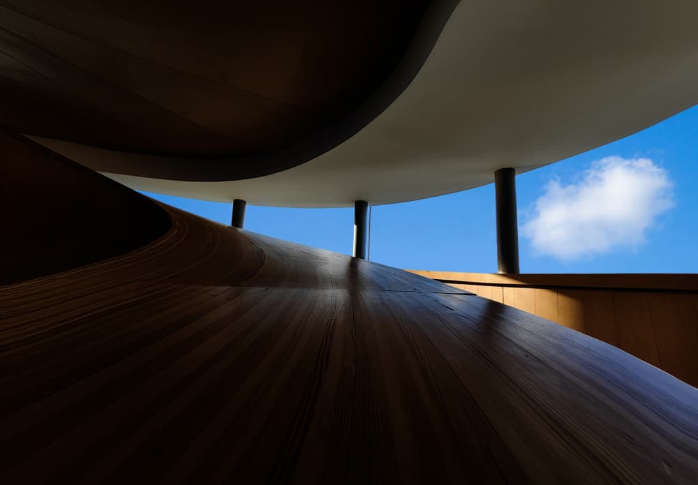 Modern Architectural Curves by Larry Deng APA — canvas wall art