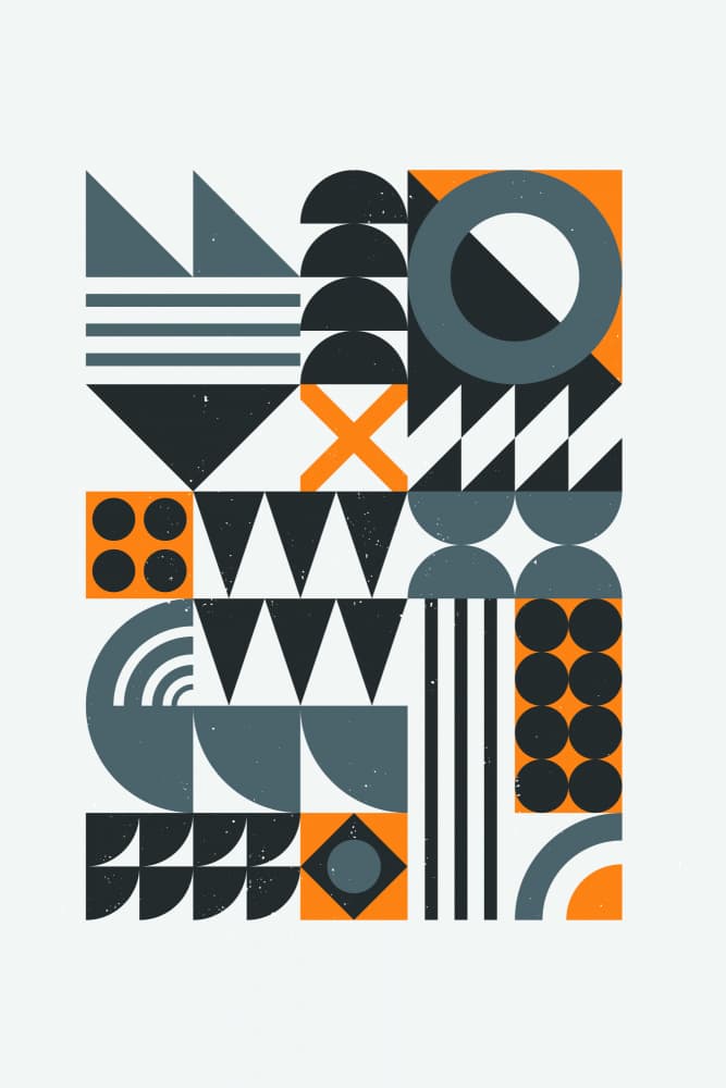 Geometric Abstract Shapes by jay stanley — canvas wall art