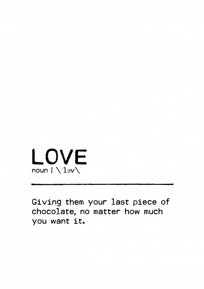 Love Definition Quote by Orara Studio — canvas wall art