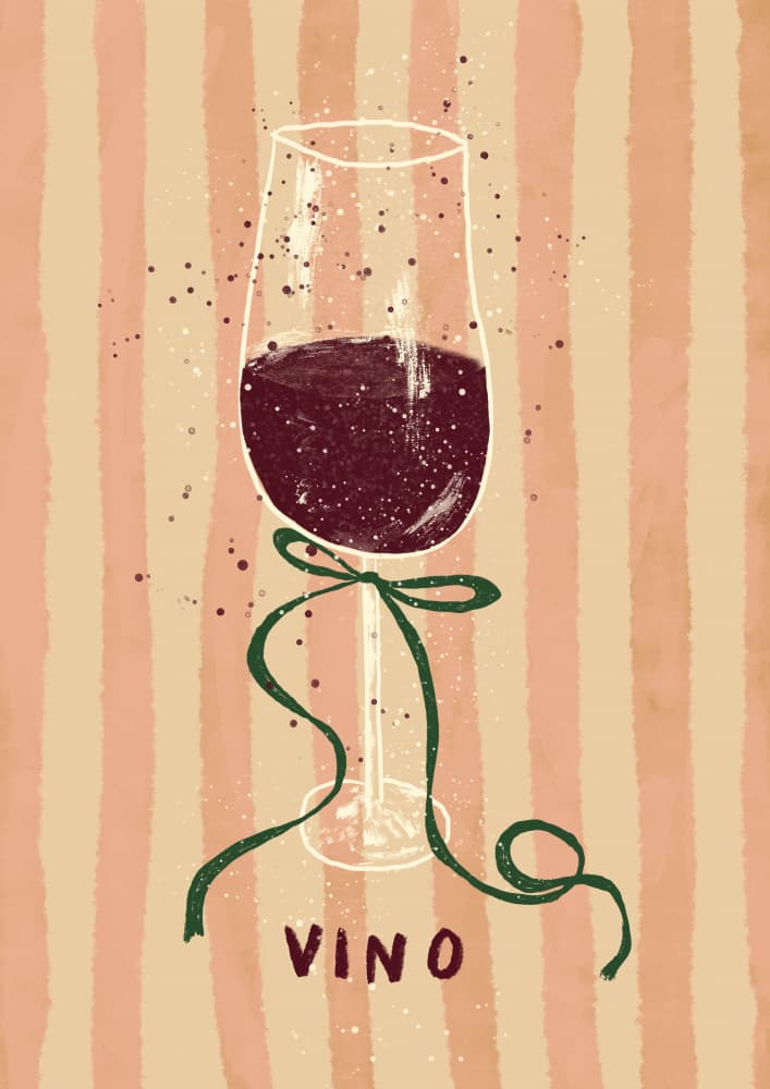 Elegant Vino Stripes by Studio Dolci — canvas wall art