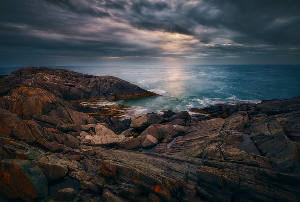 Stormy Coast Light by Ben.C.L — canvas wall art