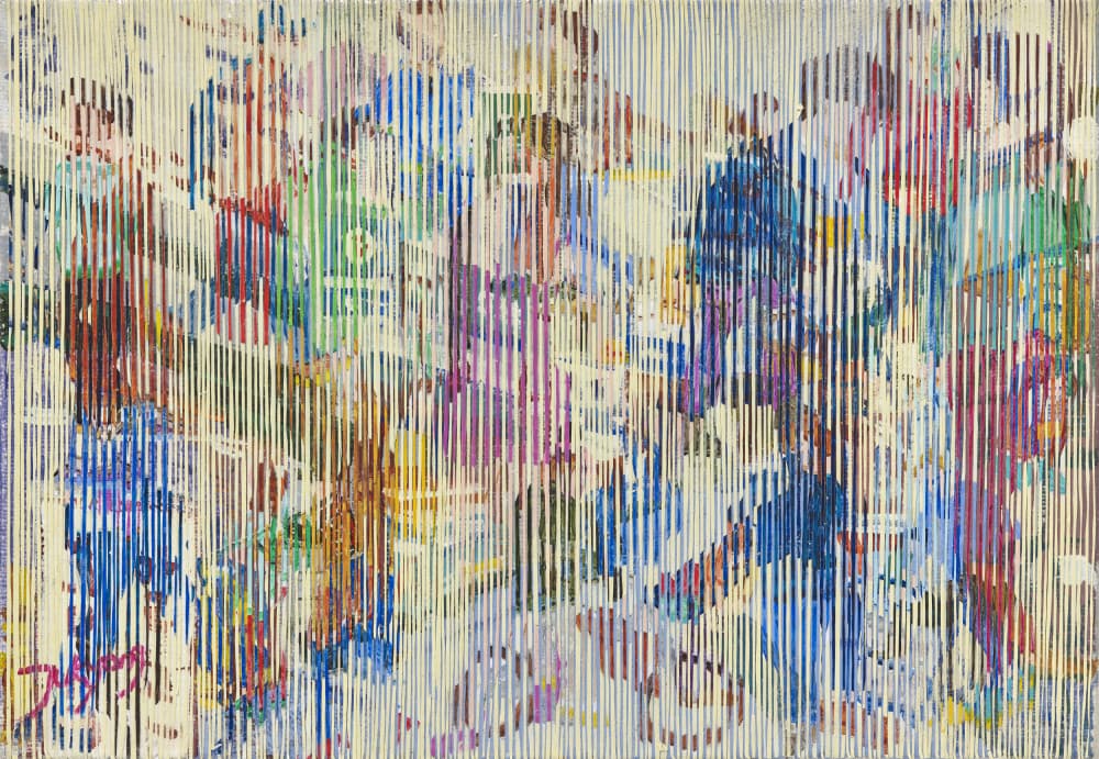 Vibrant City Movement by Jukyong Park — canvas wall art