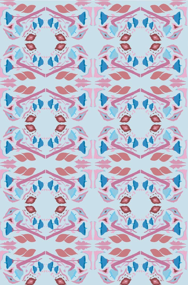 Serene Floral Symmetry by Breanna Megan Studio — canvas wall art