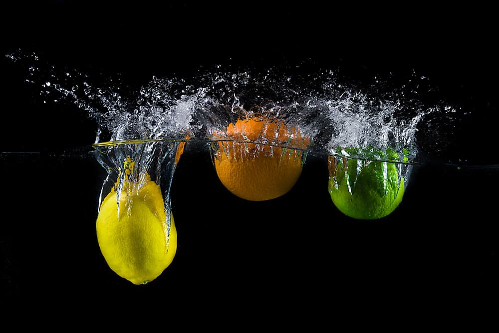 Colorful Citrus Splash by Mogyorosi Stefan — canvas wall art