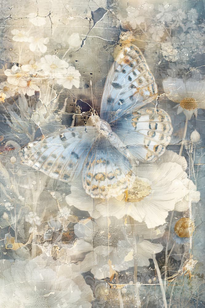 Faded Butterfly Dream by Rafal Kulik — canvas wall art