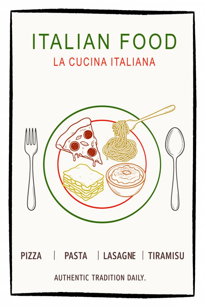 Authentic Italian Cuisine by casa cartissi — canvas wall art