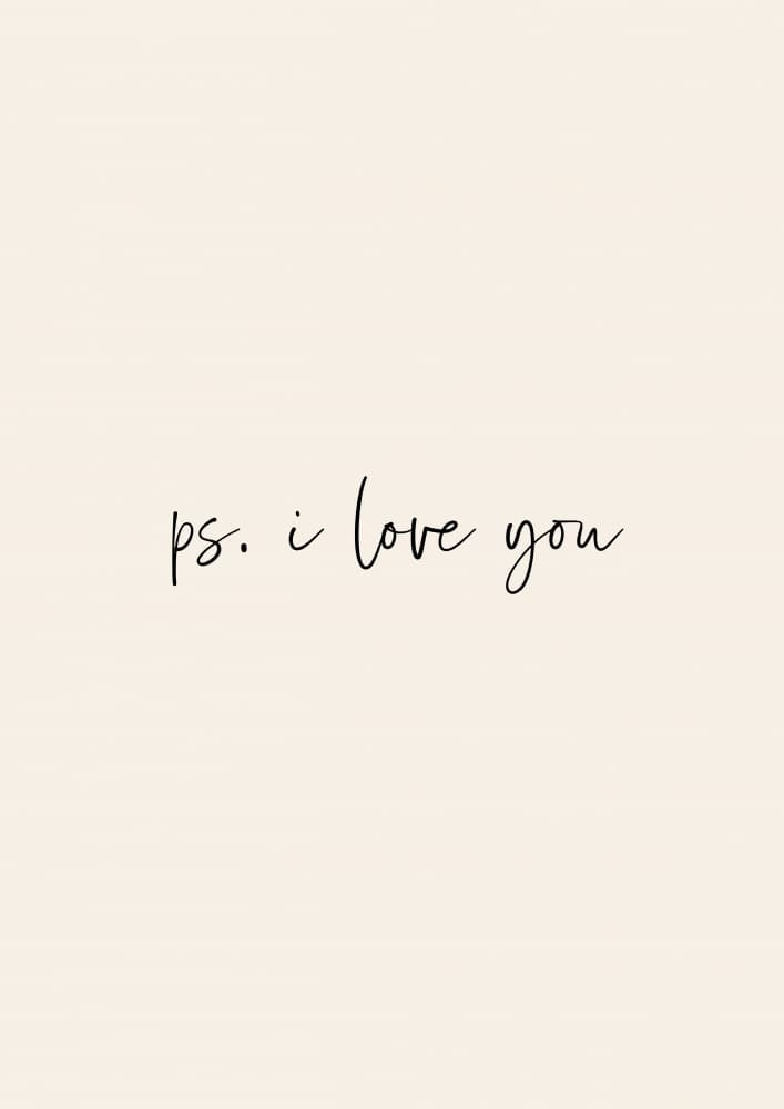Ps I Love You by Prints by Ayleen — canvas wall art