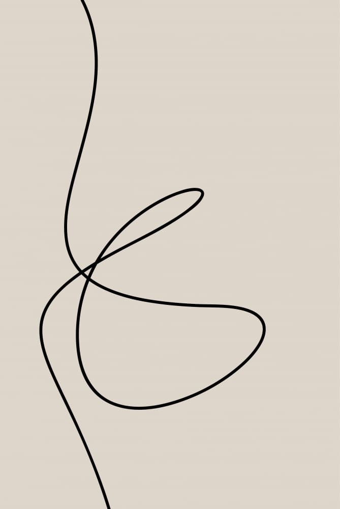 Elegant Fluid Line by Oju Design — canvas wall art