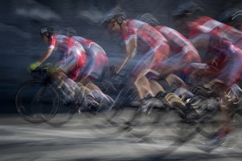 Dynamic Cycling Race by Milan Malovrh — canvas wall art