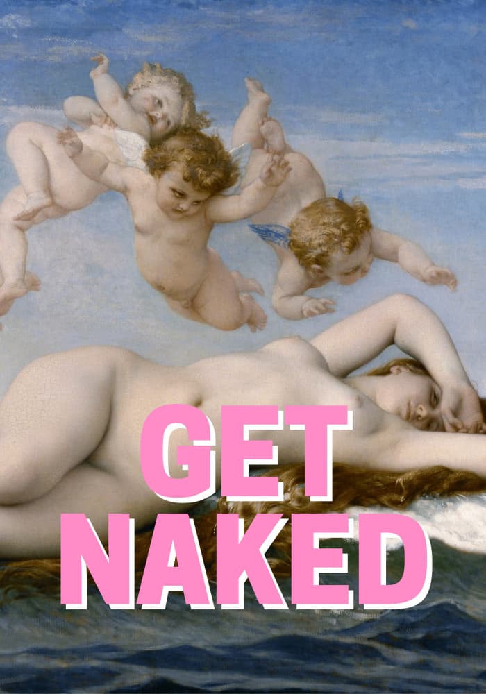 Classical Nude with Cherubs by Athene Fritsch — canvas wall art