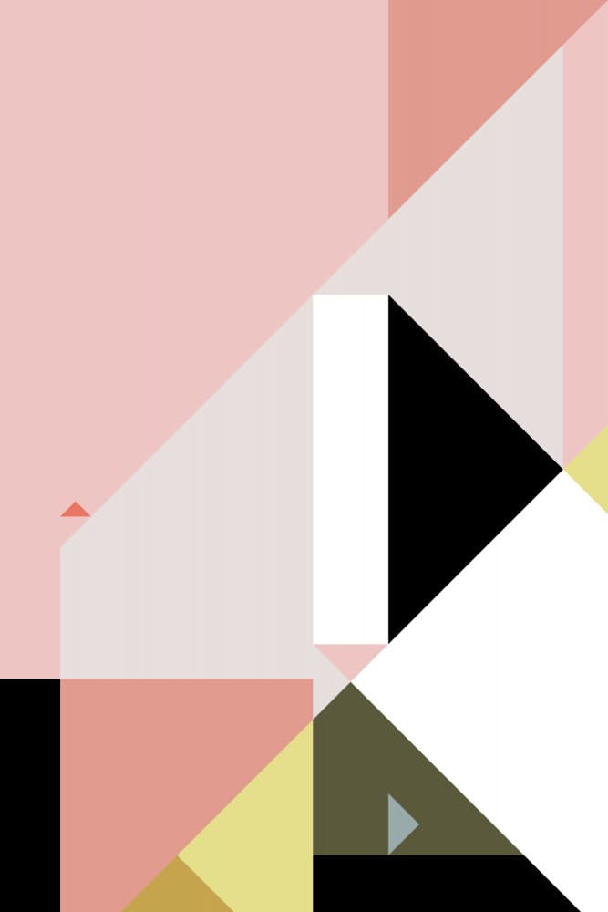 Geometric Color Block by Thoth Adan — canvas wall art