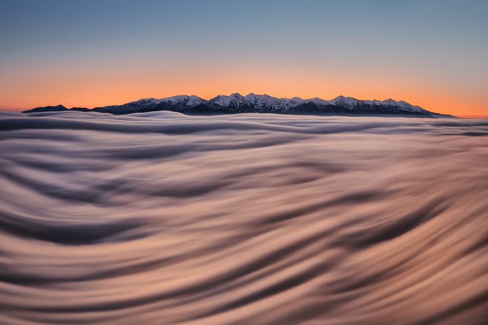 Serene Mountain Cloudscape by Peter Kováčik — canvas wall art
