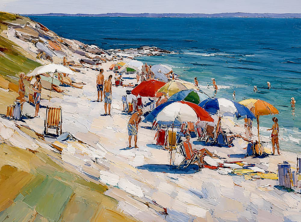 Sunny Beach Day by Avanesova Elena — canvas wall art