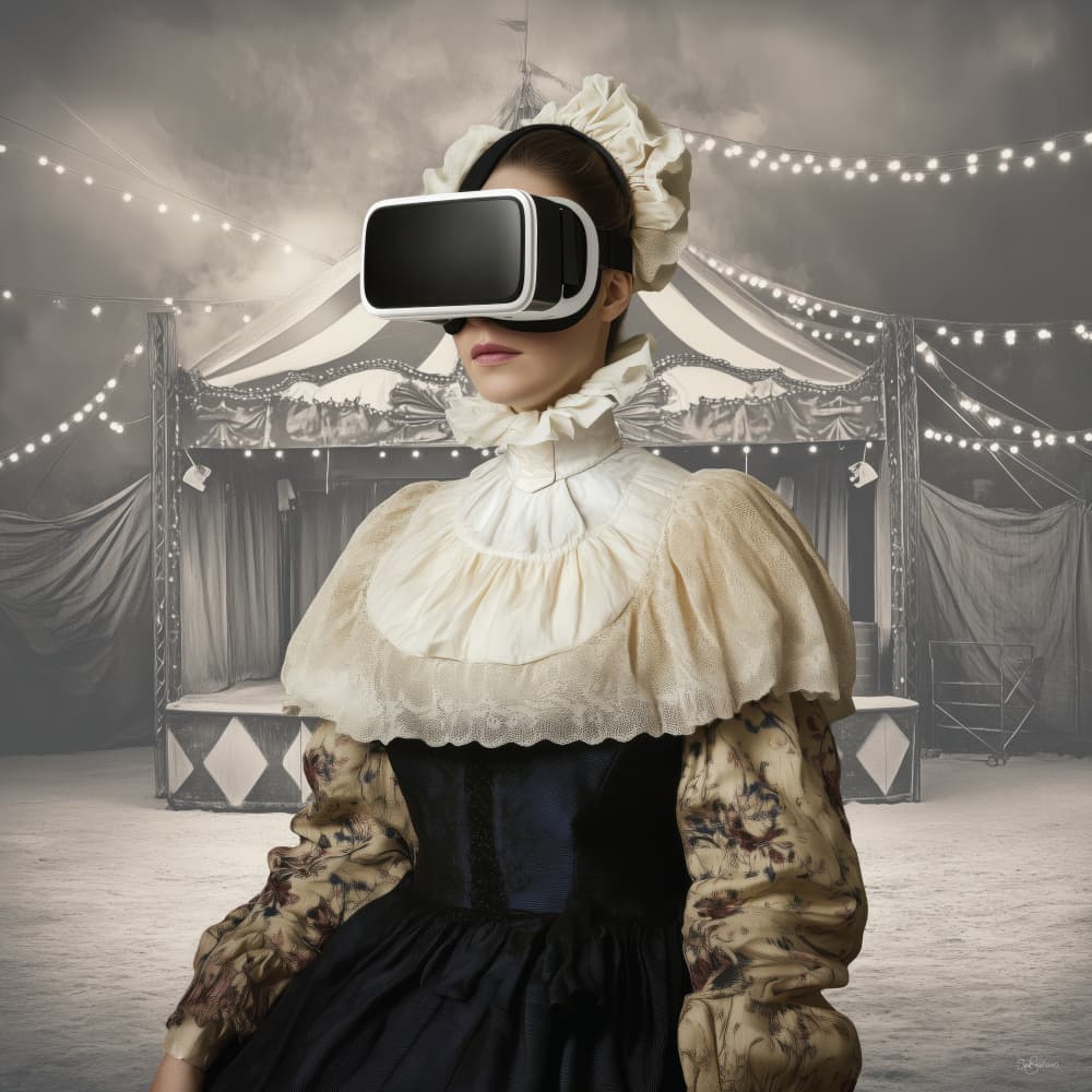 Vintage VR Carnival by Sue Skellern — canvas wall art