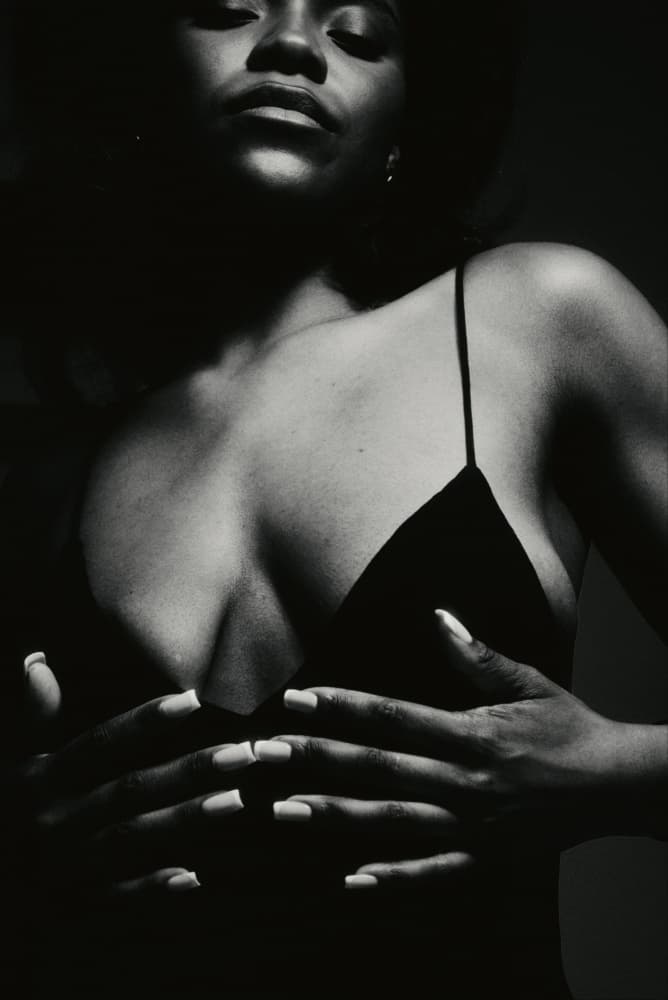 Sensual Black Woman by Steffen Lauterbach — canvas wall art