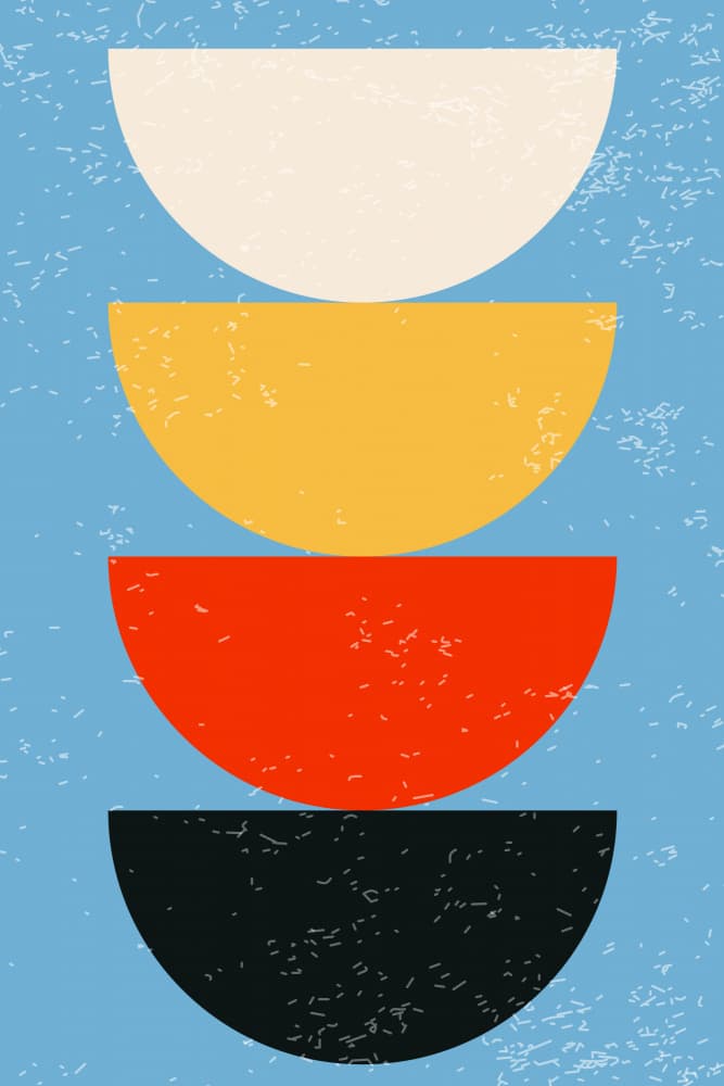 Modern Color Stack by jay stanley — canvas wall art
