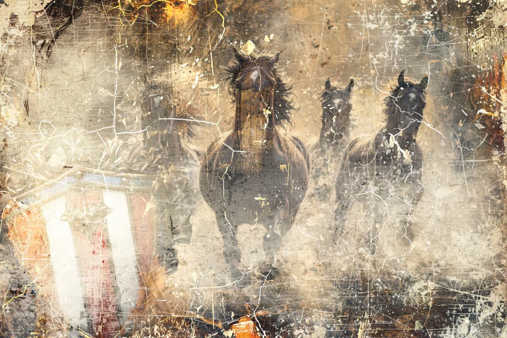 Wild Horses Running by Rafal Kulik — canvas wall art