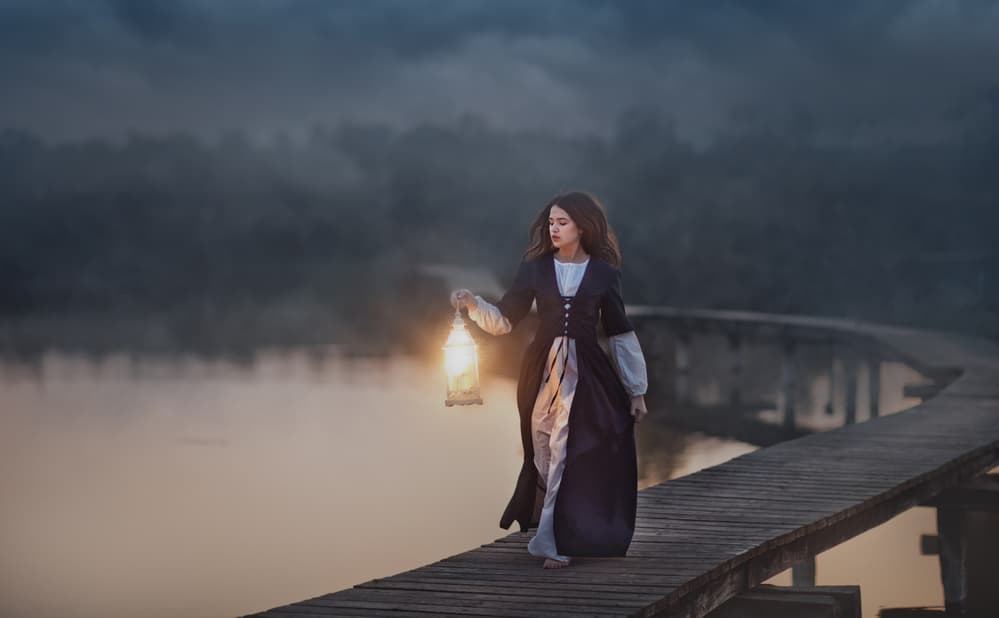 Fantasy Lantern Journey by Evgeny Loza — canvas wall art