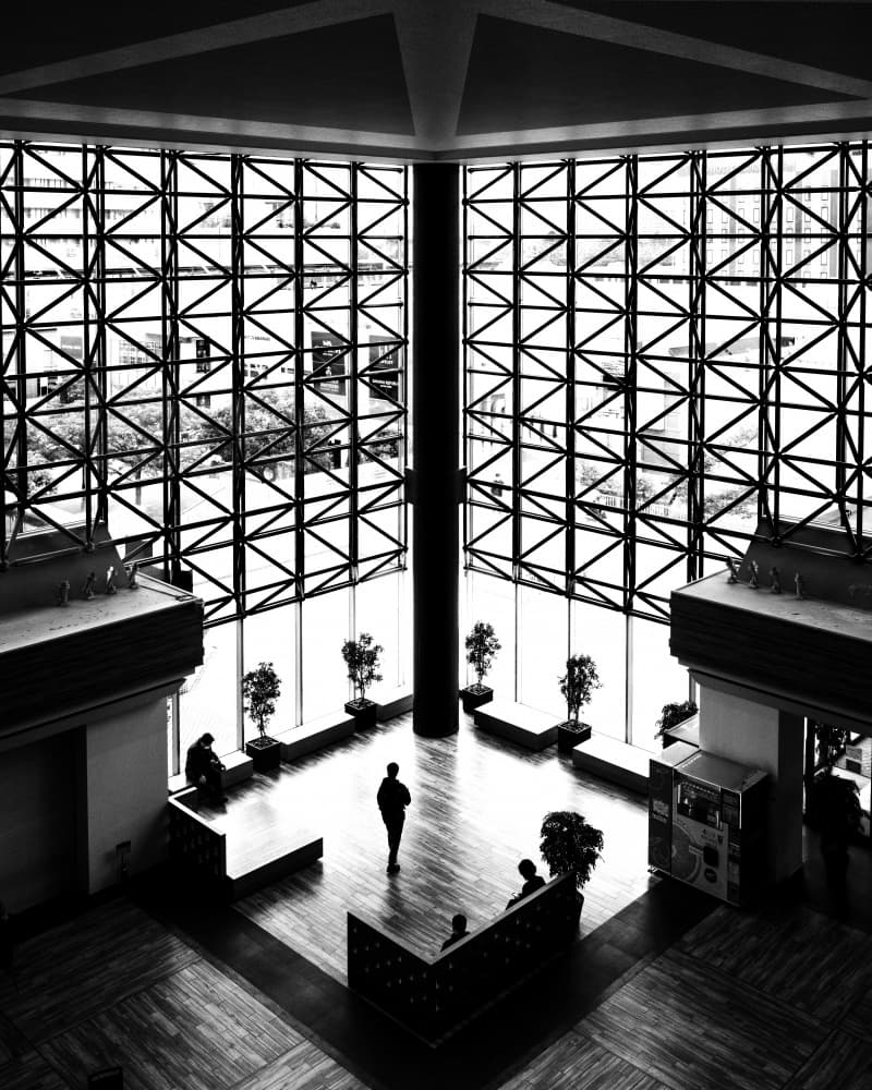 Geometric Urban Interior by Kenichiro Tsukada — canvas wall art