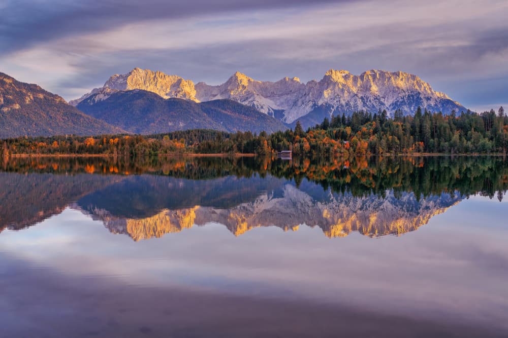 Majestic Autumn Mountain View by Norbert Maier — canvas wall art