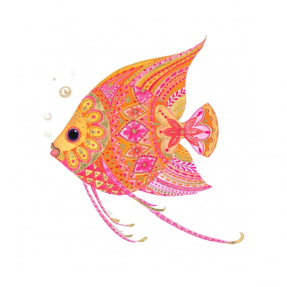 Patterned Angel Fish